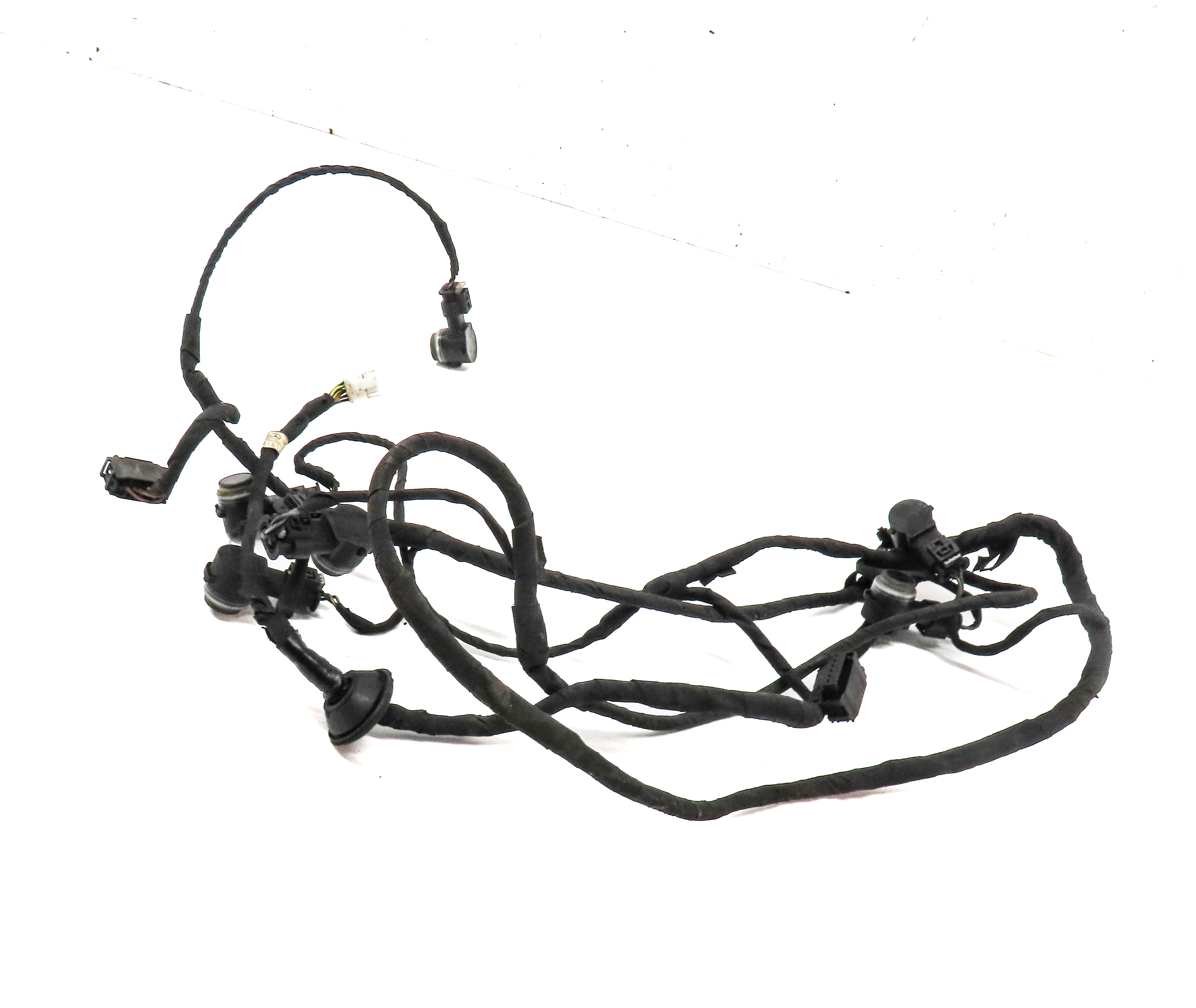 2014 MERCEDES E350 COUPE (C207) REAR PDC PARK SENSOR SET w/ HARNESS (Black) — exact item pictured